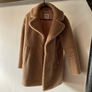 Abercrombie & Fitch Mid Length Sherpa Coat